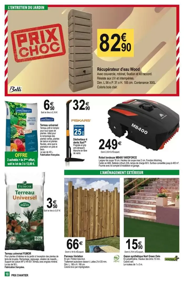 Prix Chantier du 5 mars au 16 mars 2025 - Catalogue page 10