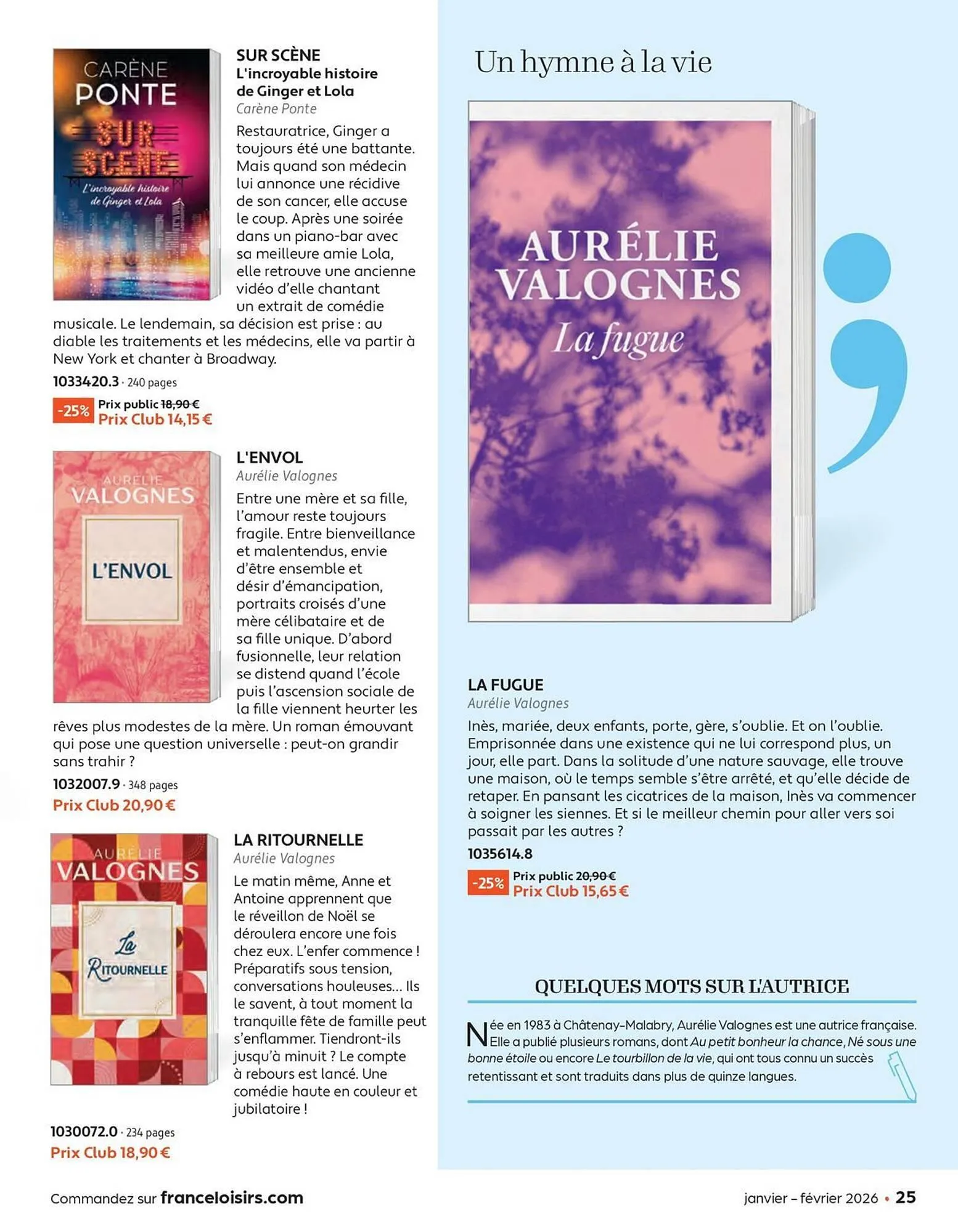 Catalogue France Loisirs du 1 janvier au 28 février 2026 - Catalogue page 25