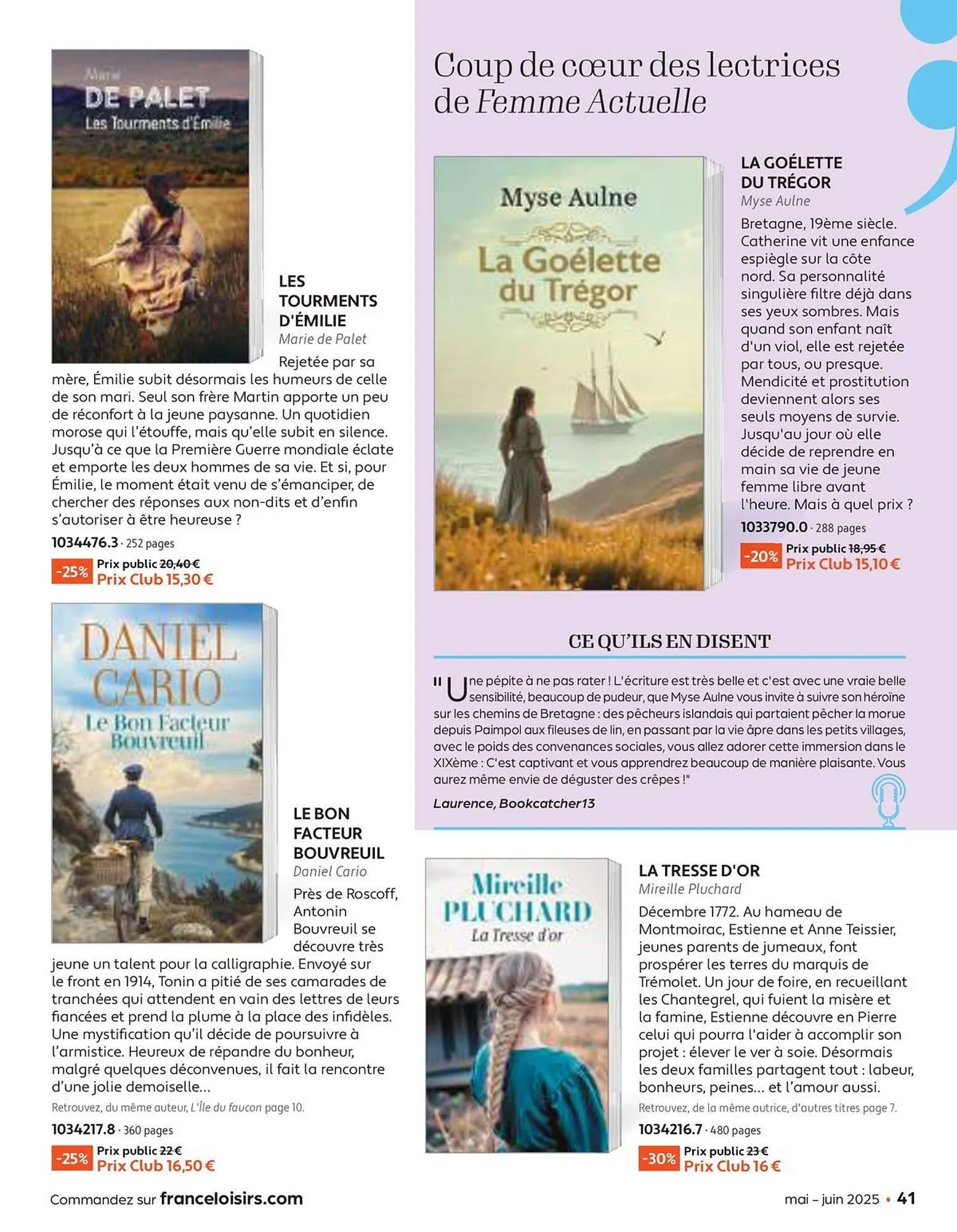 Catalogue France Loisirs du 30 avril au 30 juin 2025 - Catalogue page 41