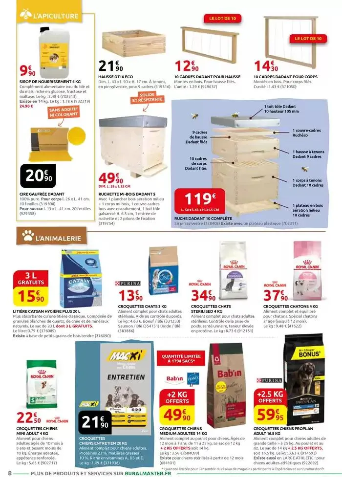 MOTOCULTURE - JARDINAGE - BRICOLAGE - DROGUERIE - ANIMALERIE du 31 mars au 26 avril 2025 - Catalogue page 8