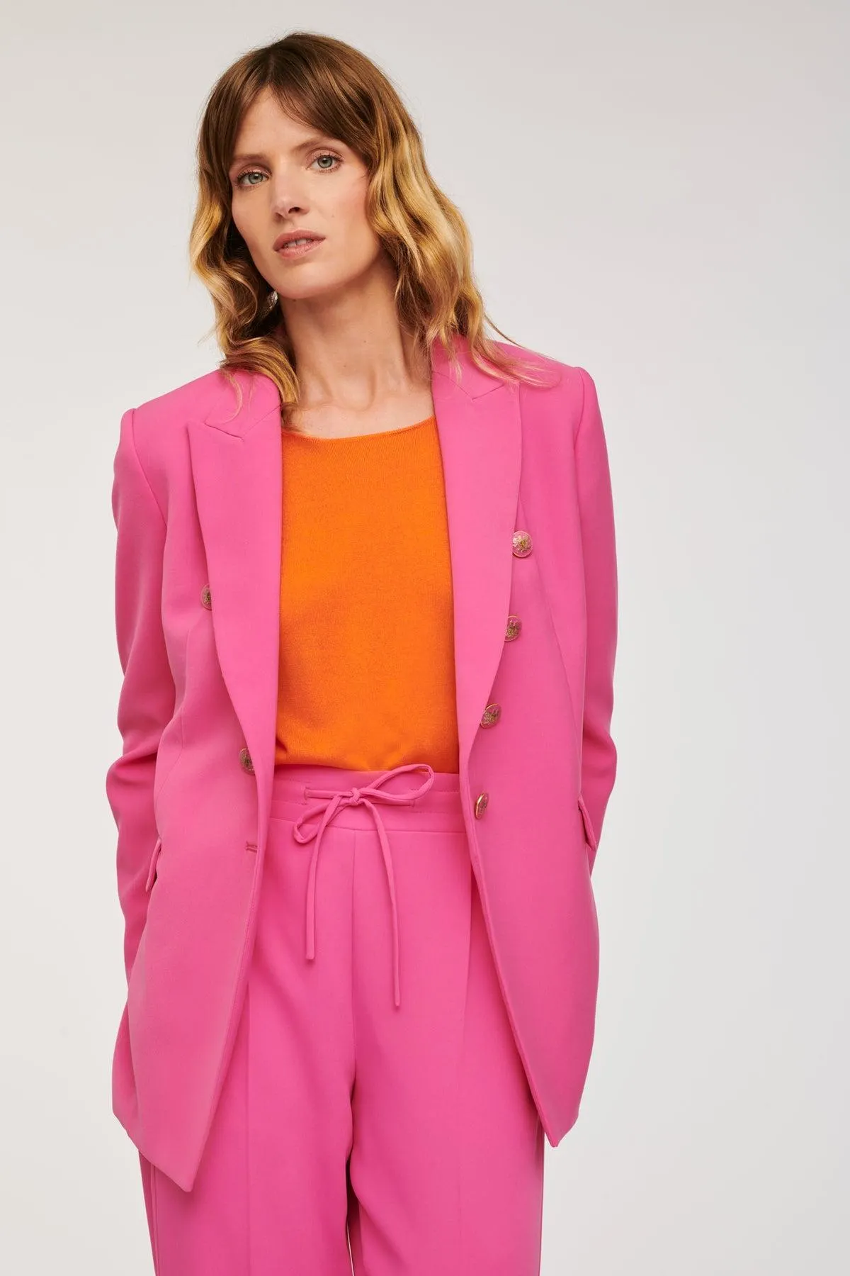 Veste blazer en crêpe