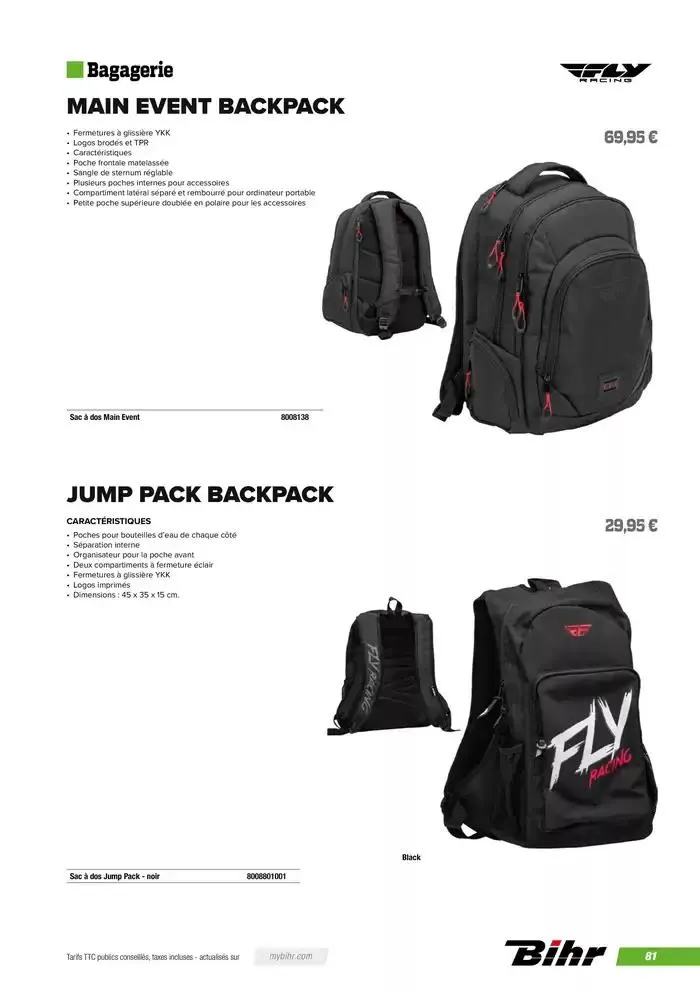 FLY RACING 2025 du 20 novembre au 31 août 2025 - Catalogue page 83
