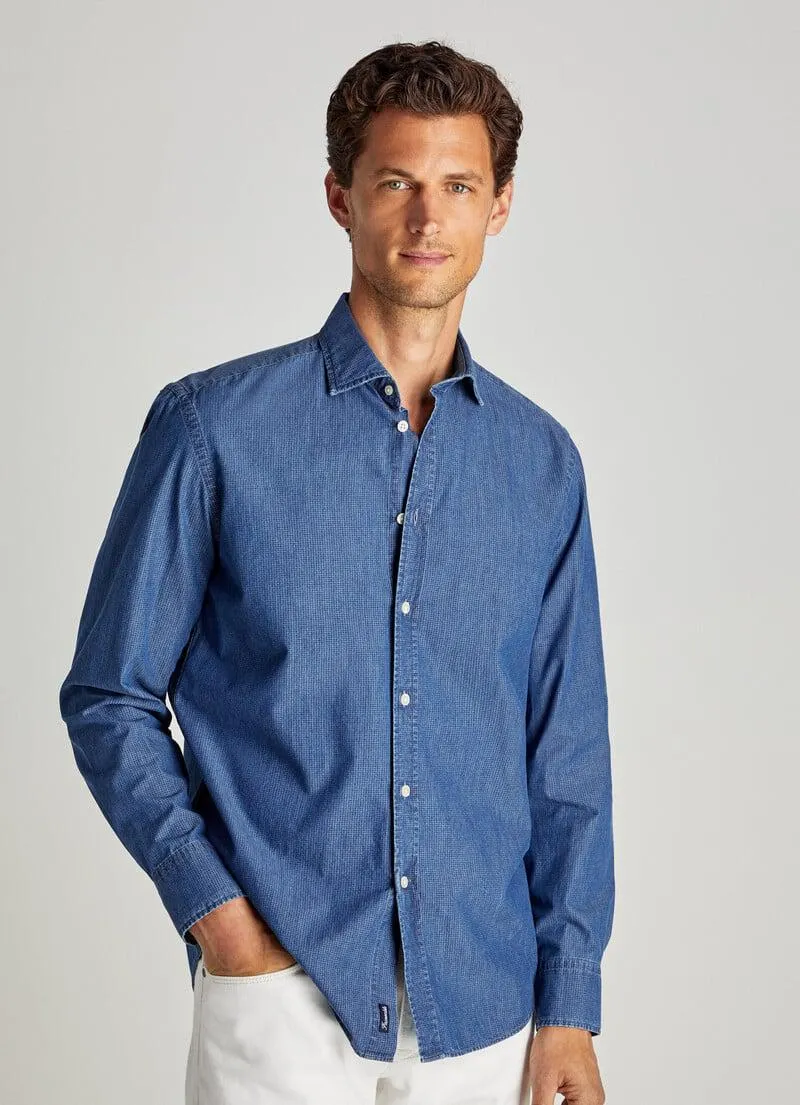 CHEMISE EN COTON TEXTURÉ