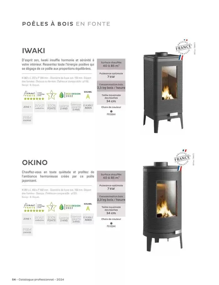 Le chauffage du futur a déjà 100 ans du 15 janvier au 31 mai 2025 - Catalogue page 54