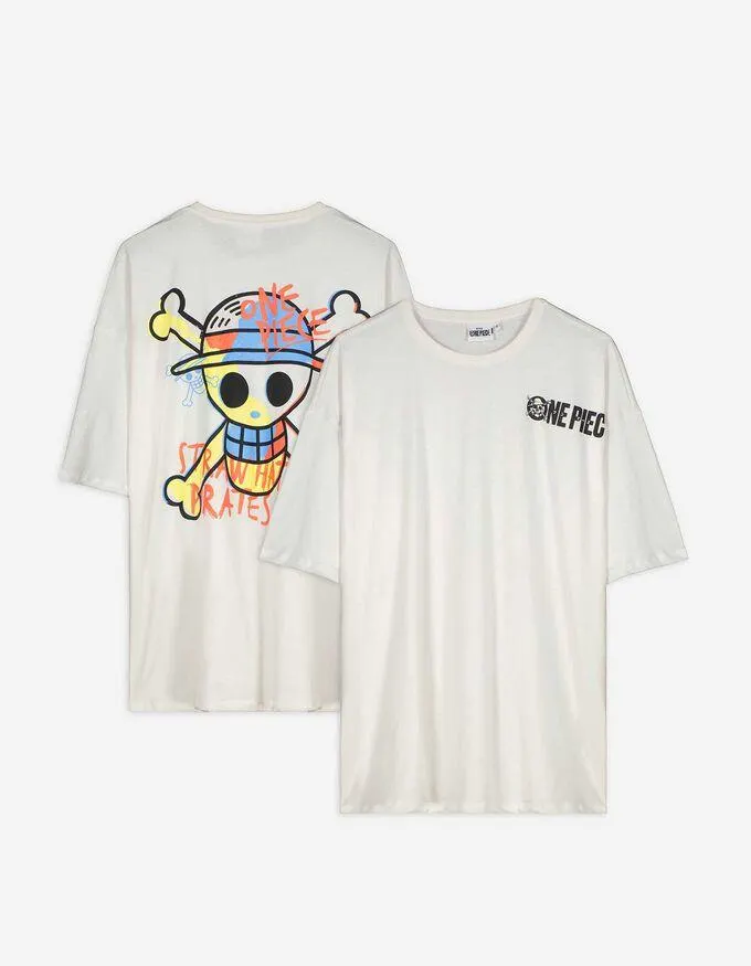 Tričko - Tisk na zadní straně - bílá