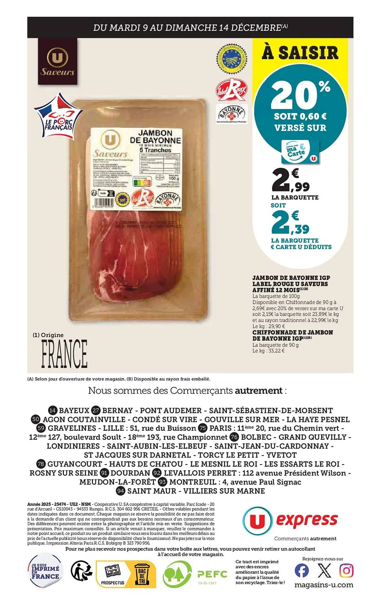 Catalogue U Express du 9 décembre au 24 décembre 2025 - Catalogue page 32