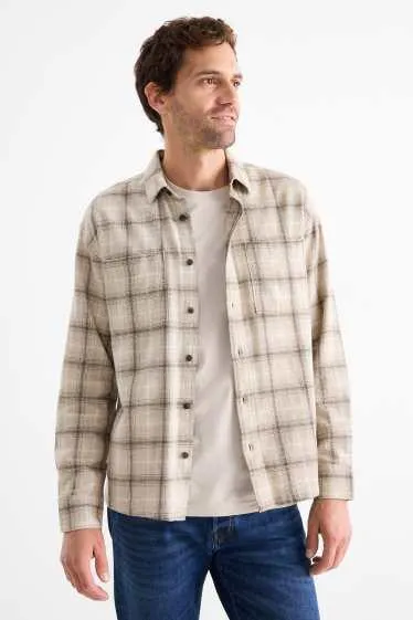 Shirt - regular fit - kent collar - check