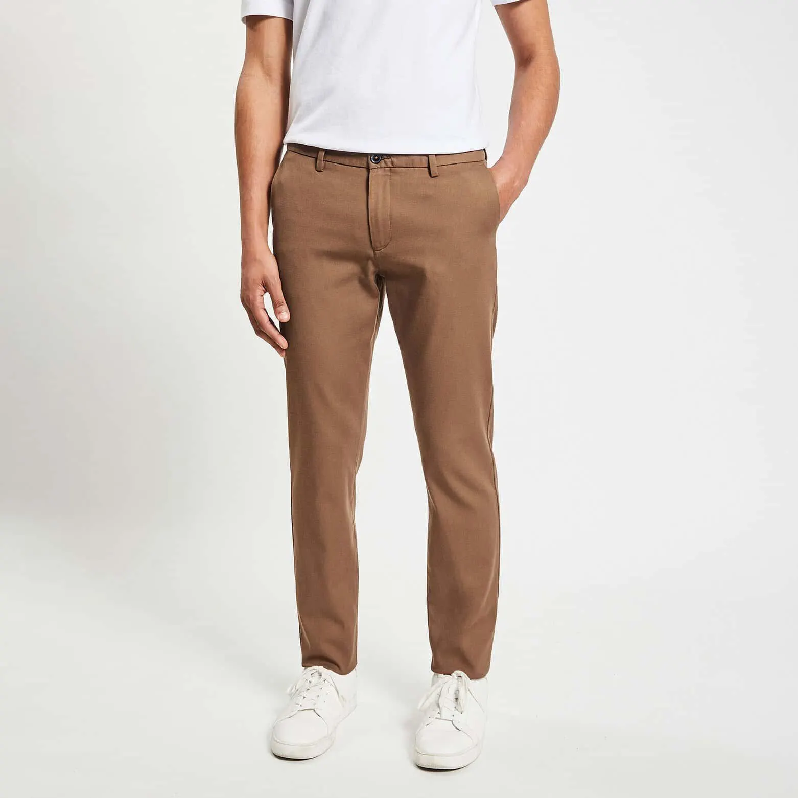 Pantalon chino slim urbain "le parfait by JULES" - Camel