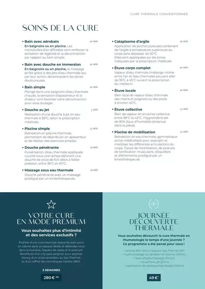 Brochure établissement Nancy Thermal 2025 du 31 mars au 29 novembre 2025 - Catalogue page 5