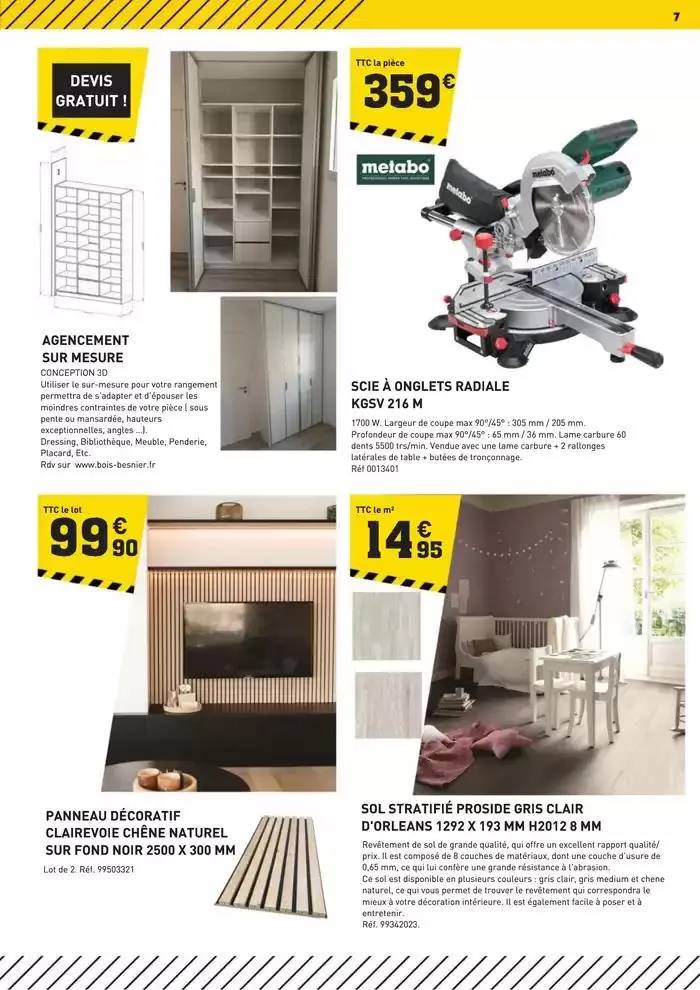 TOUT POUR LES BEAUX JOURS BOIS BESNIER Mars 2025 du 3 mars au 31 mars 2025 - Catalogue page 7