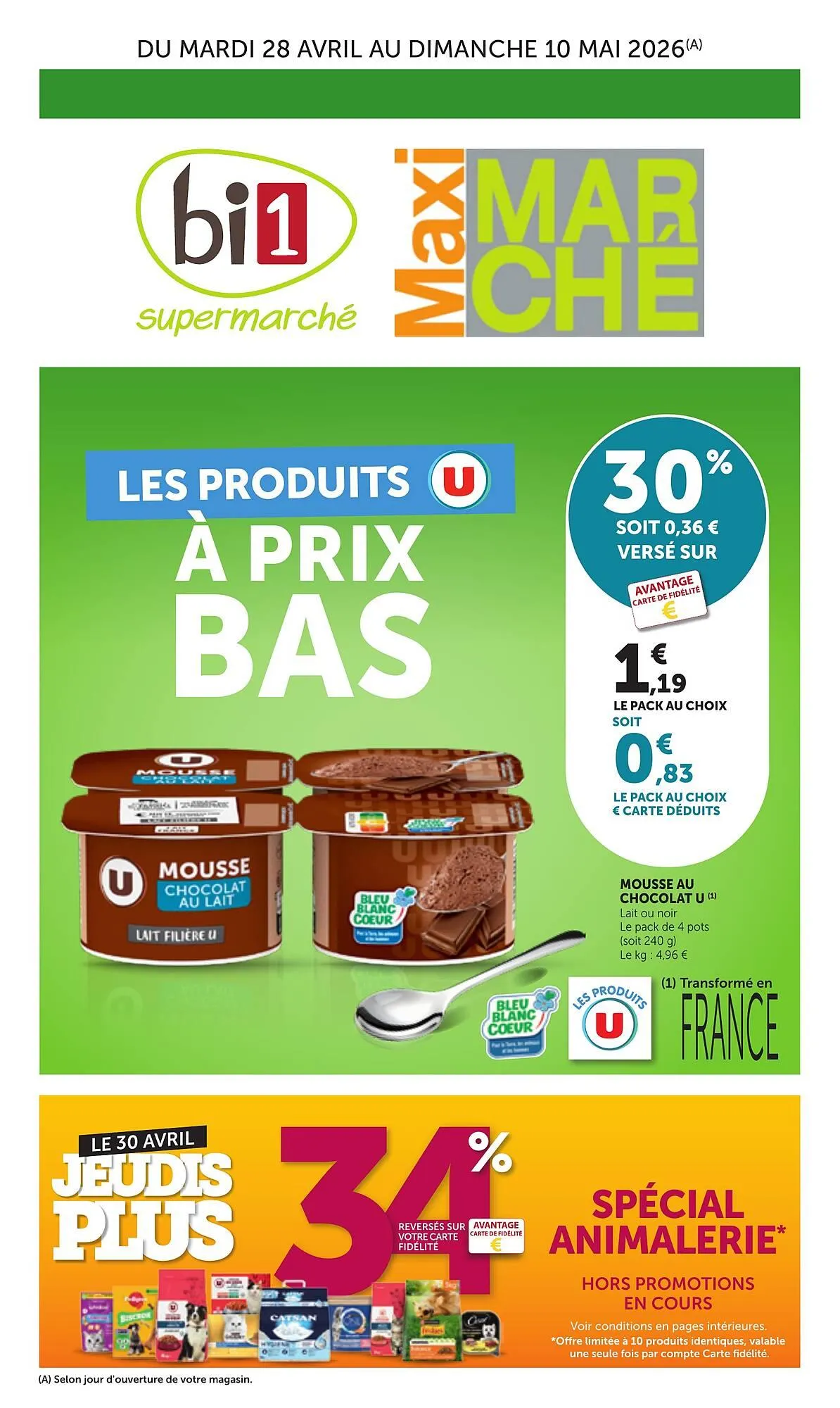 Catalogue Maximarché du 28 avril au 10 mai 2026 - Catalogue page 1