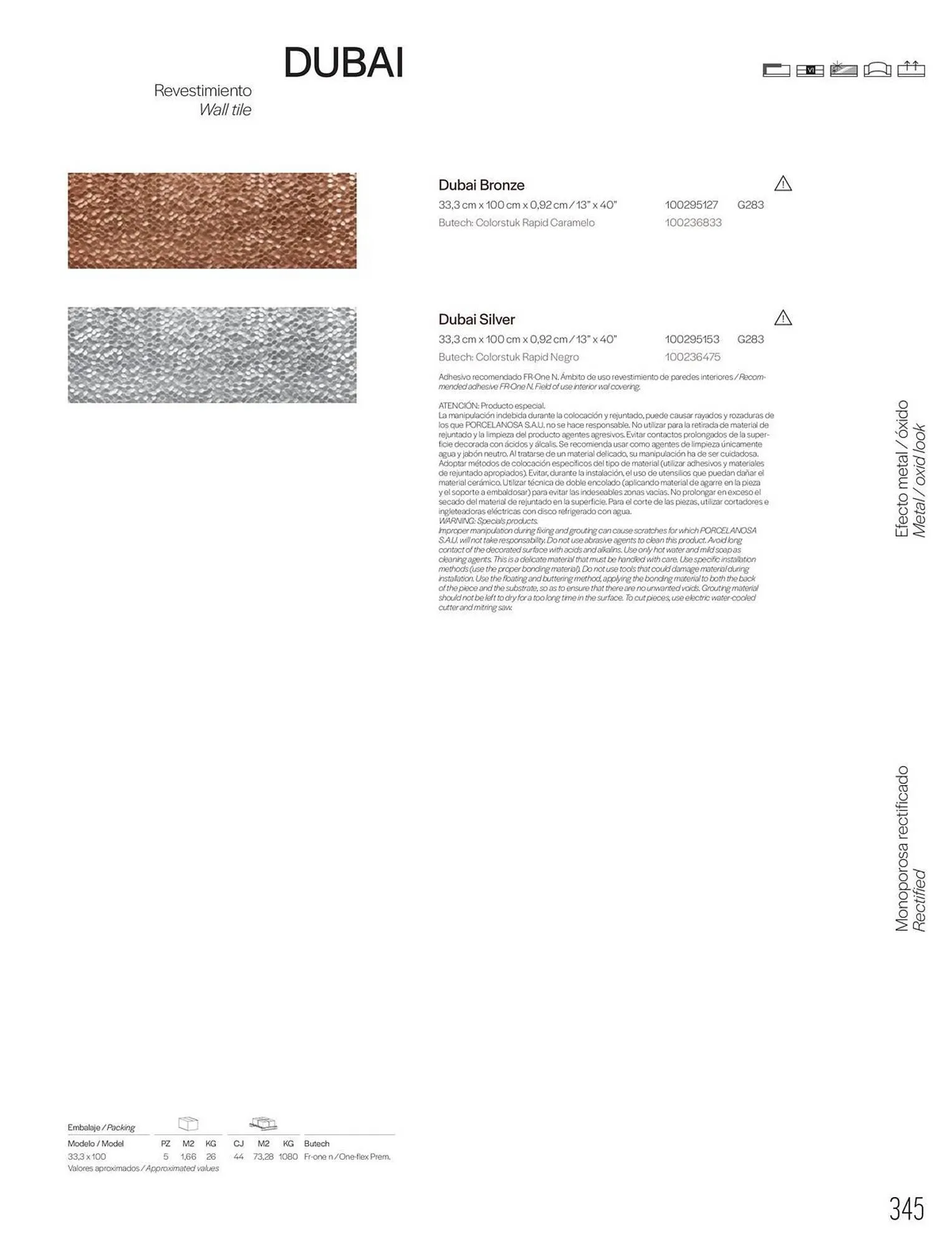 Catalogue Porcelanosa du 27 janvier au 31 décembre 2025 - Catalogue page 347