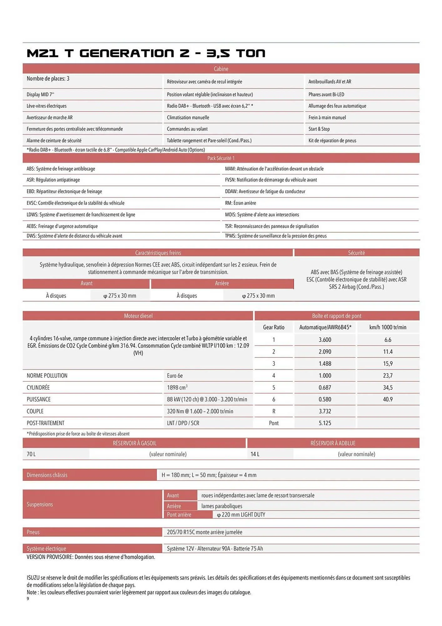 Catalogue Isuzu du 11 novembre au 31 mai 2026 - Catalogue page 9