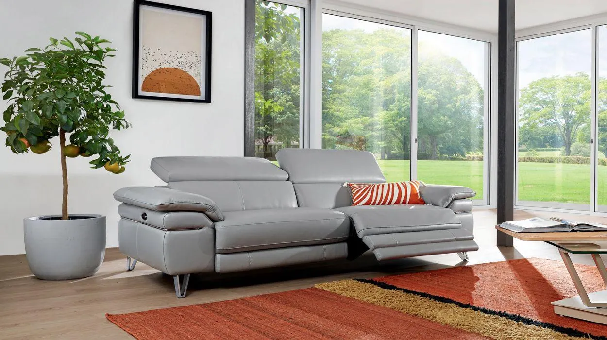 BOSTON Canapé 3 places relaxation 100% cuir