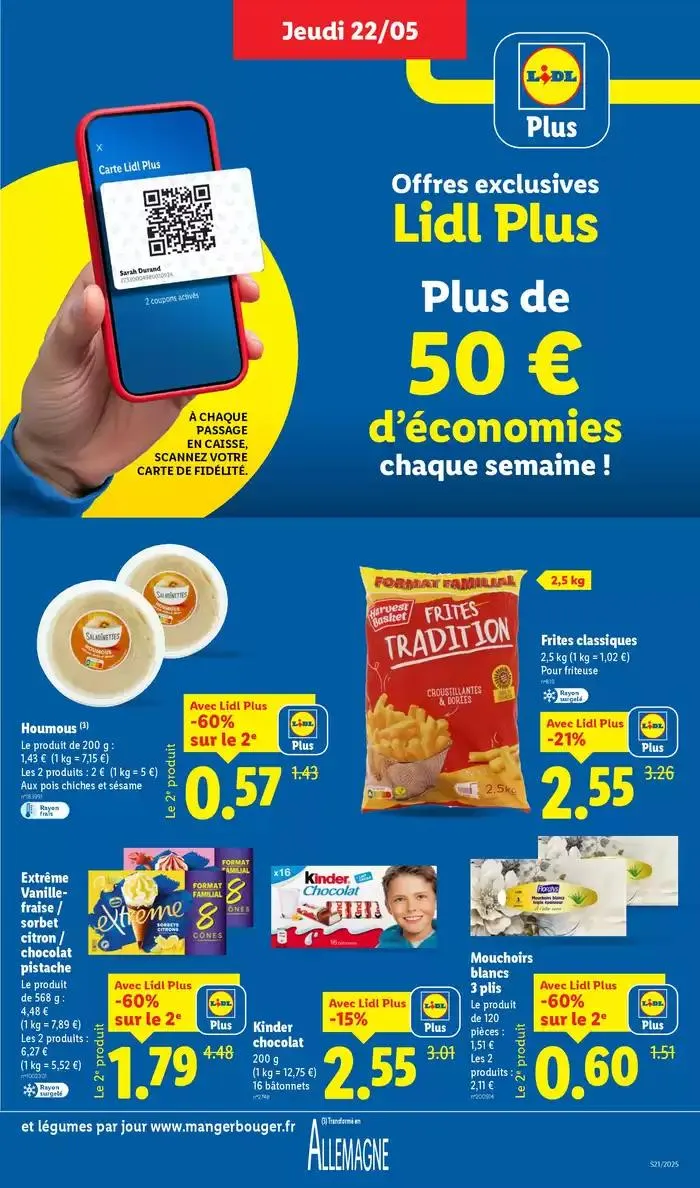 Faites votre plein de courses chez Lidl et profitez de nombreux produits à prix réduits ! du 22 mai au 28 mai 2025 - Catalogue page 9