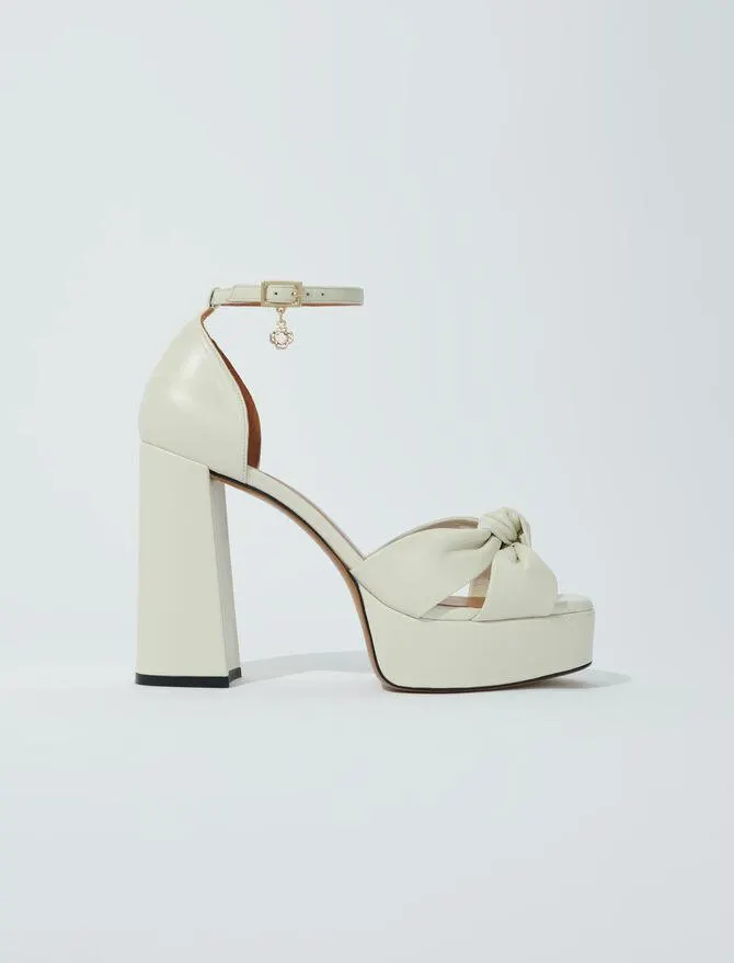 Sandales en cuir à plateformes