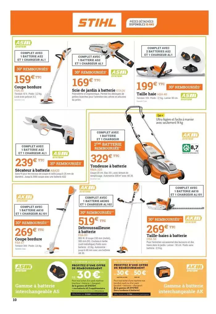 Catalogue spécial motoculture du 20 février au 28 juin 2025 - Catalogue page 10