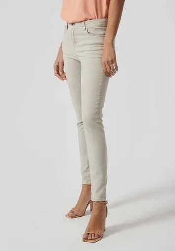 Jean slim écru Femme