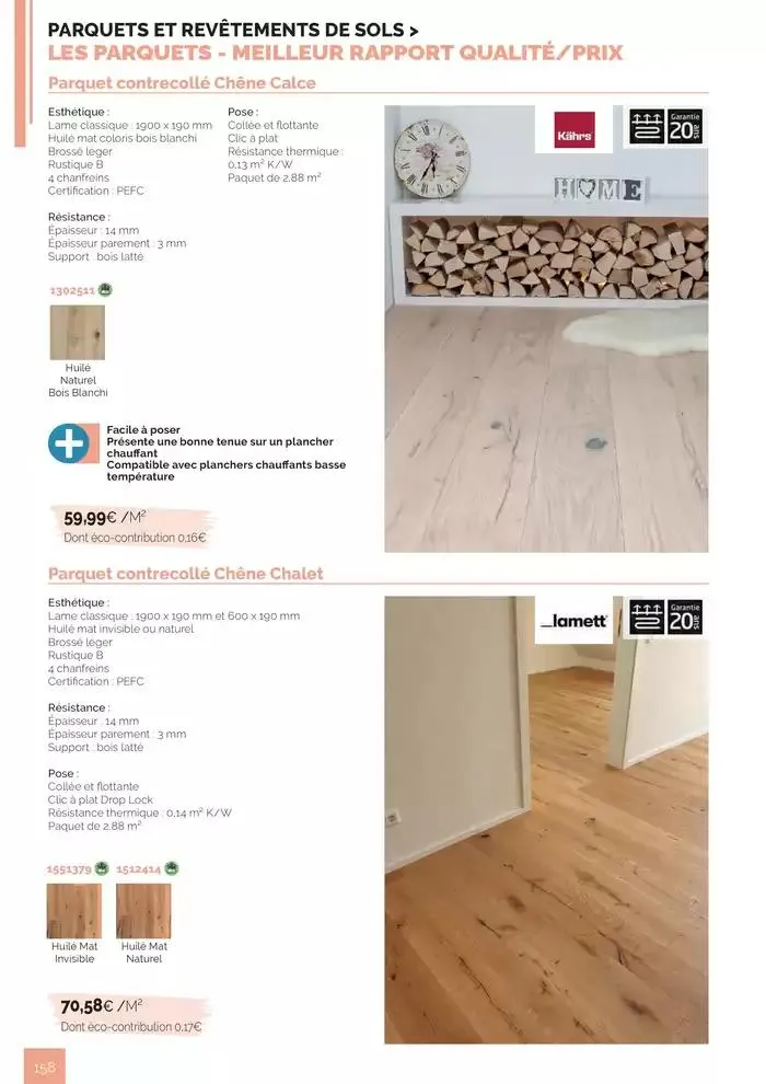 BOIS PANNEAUX 2025 2026 du 30 avril au 31 décembre 2026 - Catalogue page 158