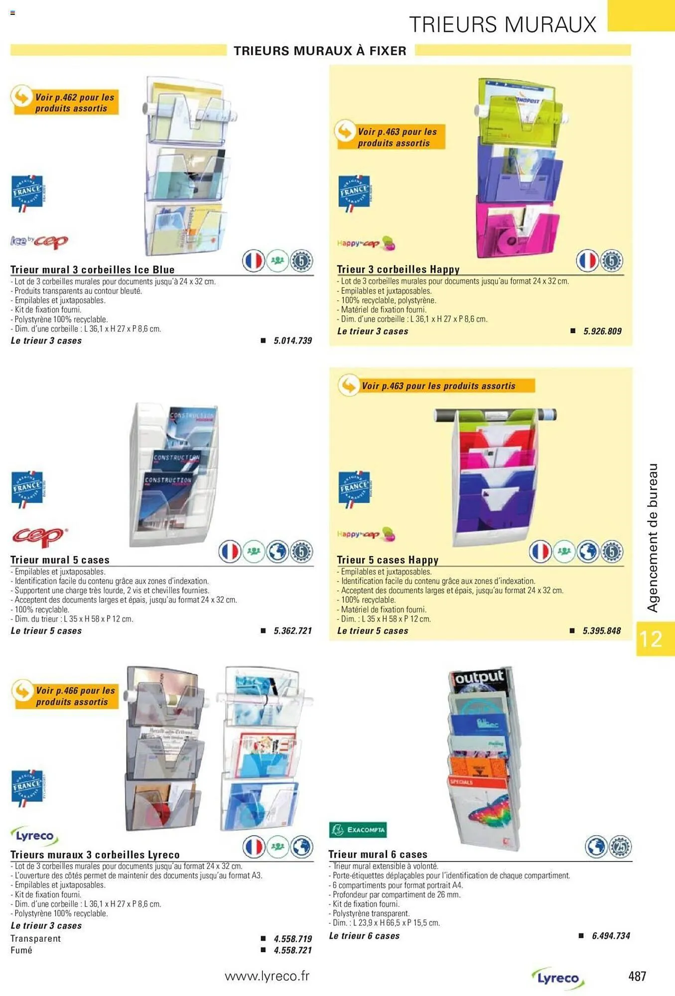 Catalogue Lyreco du 15 mai au 31 décembre 2023 - Catalogue page 487