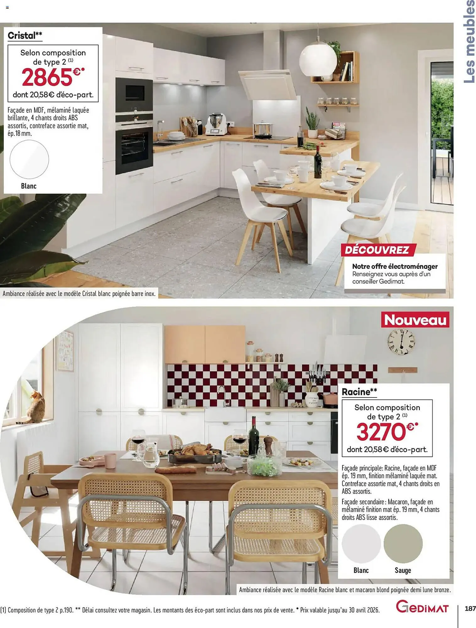 Catalogue Gedimat du 1 avril au 30 avril 2026 - Catalogue page 187