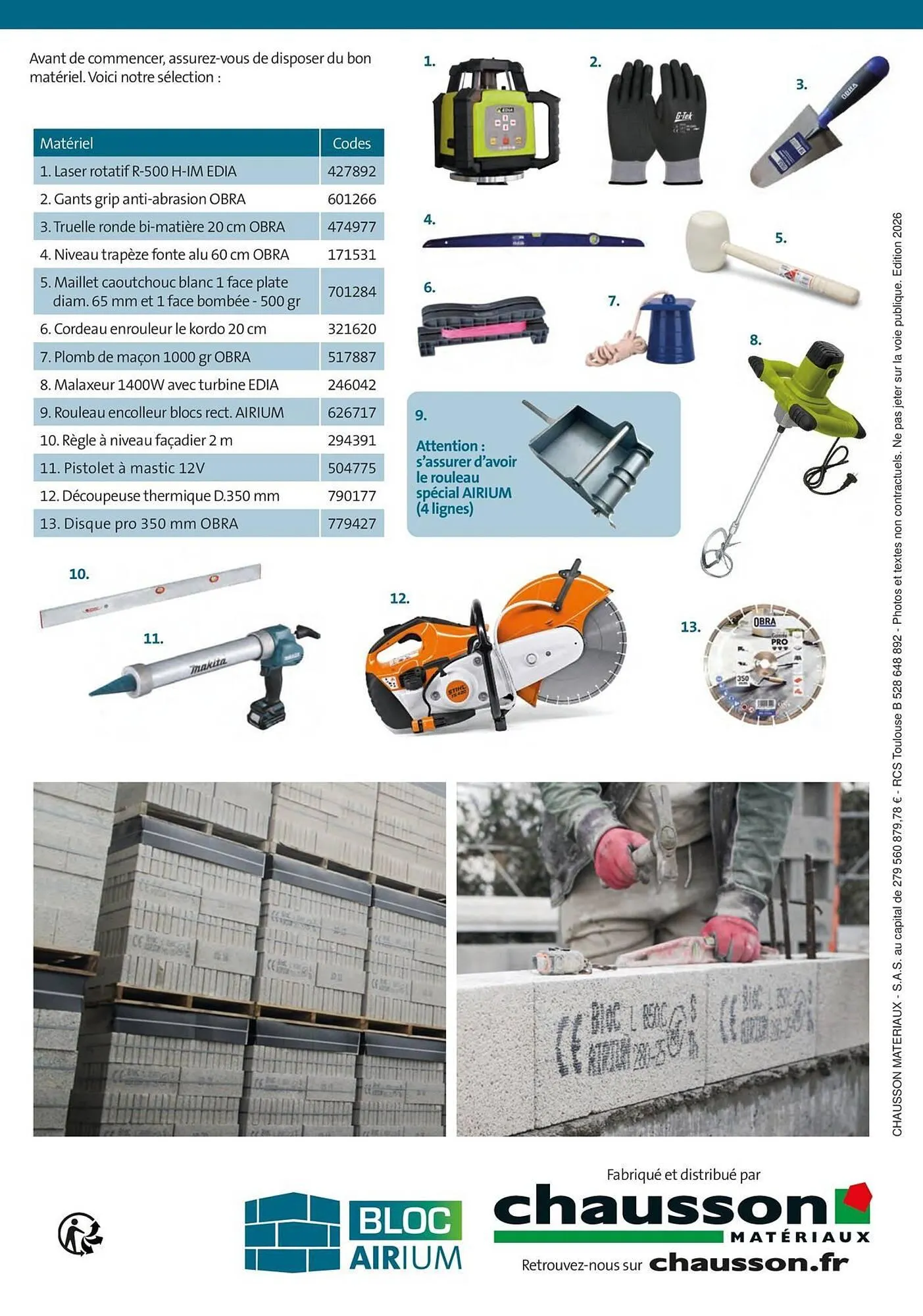Catalogue Chausson Matériaux du 27 mars au 31 décembre 2026 - Catalogue page 6