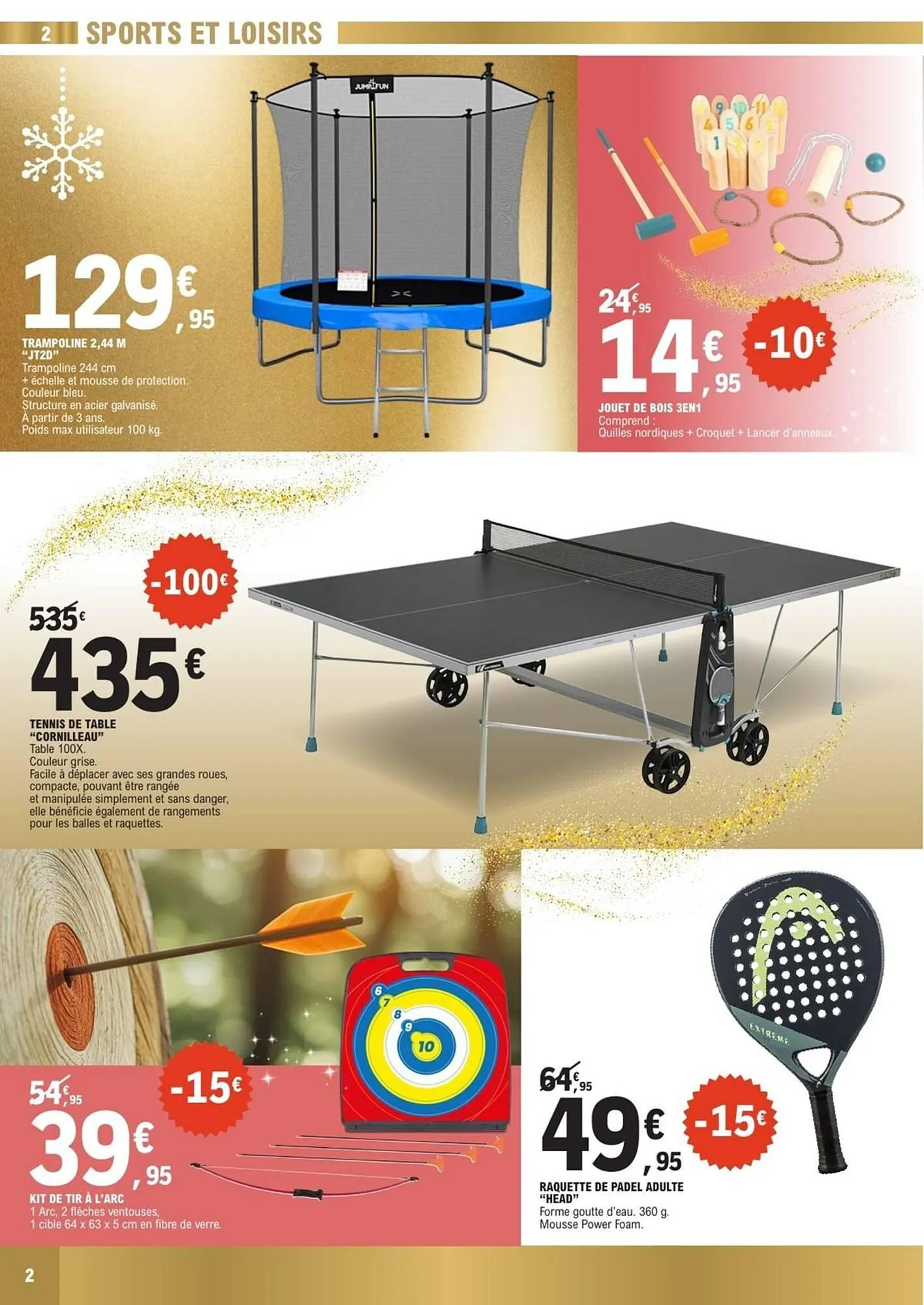 Catalogue E.Leclerc Sport du 2 décembre au 27 décembre 2025 - Catalogue page 2