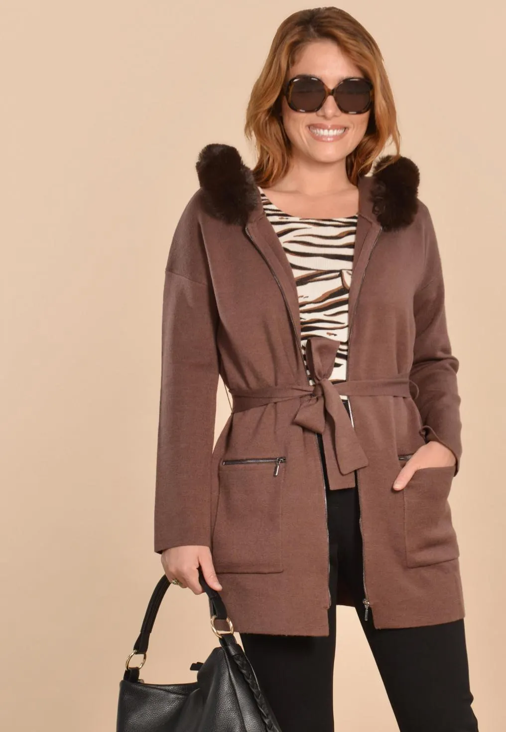 CALYPSO - MANTEAU - CHOCO