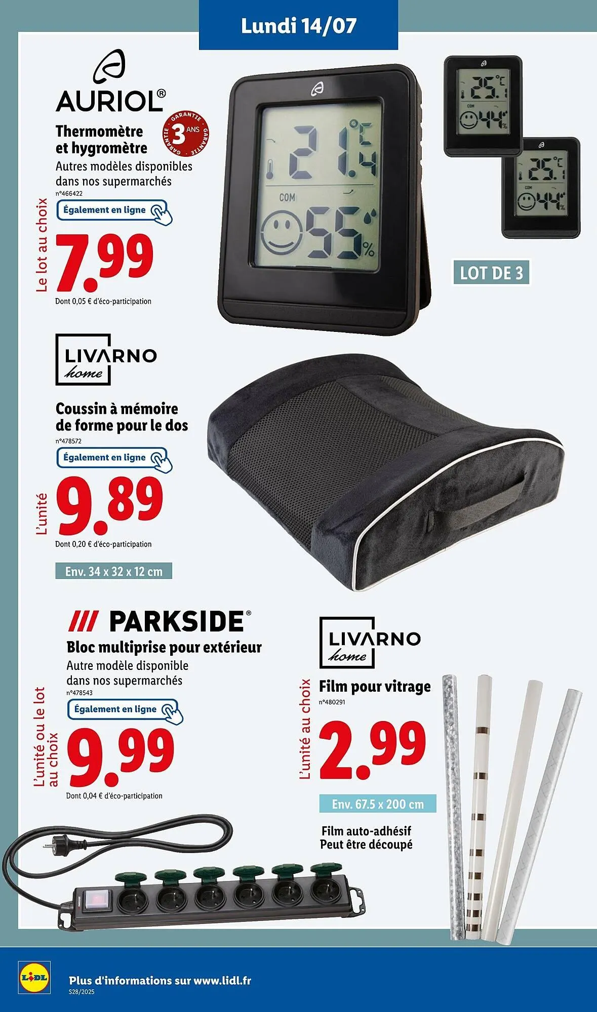 Catalogue Lidl du 10 juillet au 14 juillet 2025 - Catalogue page 32