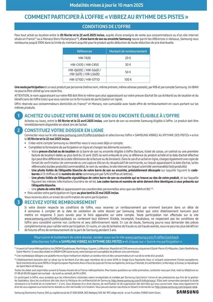 Jusqu'à 100€ remboursés du 7 avril au 22 avril 2025 - Catalogue page 2