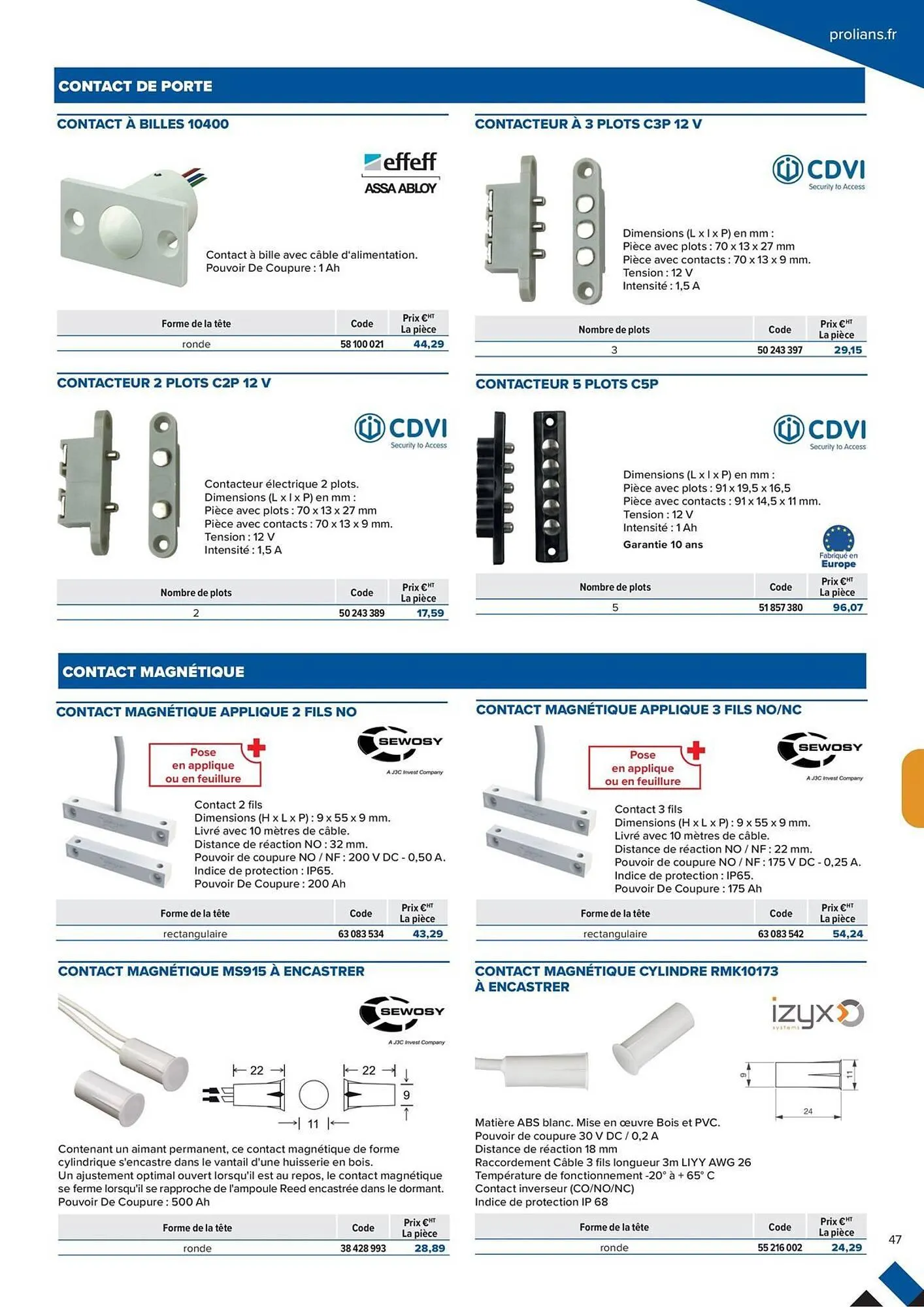 Catalogue Prolians du 2 octobre au 31 décembre 2025 - Catalogue page 47