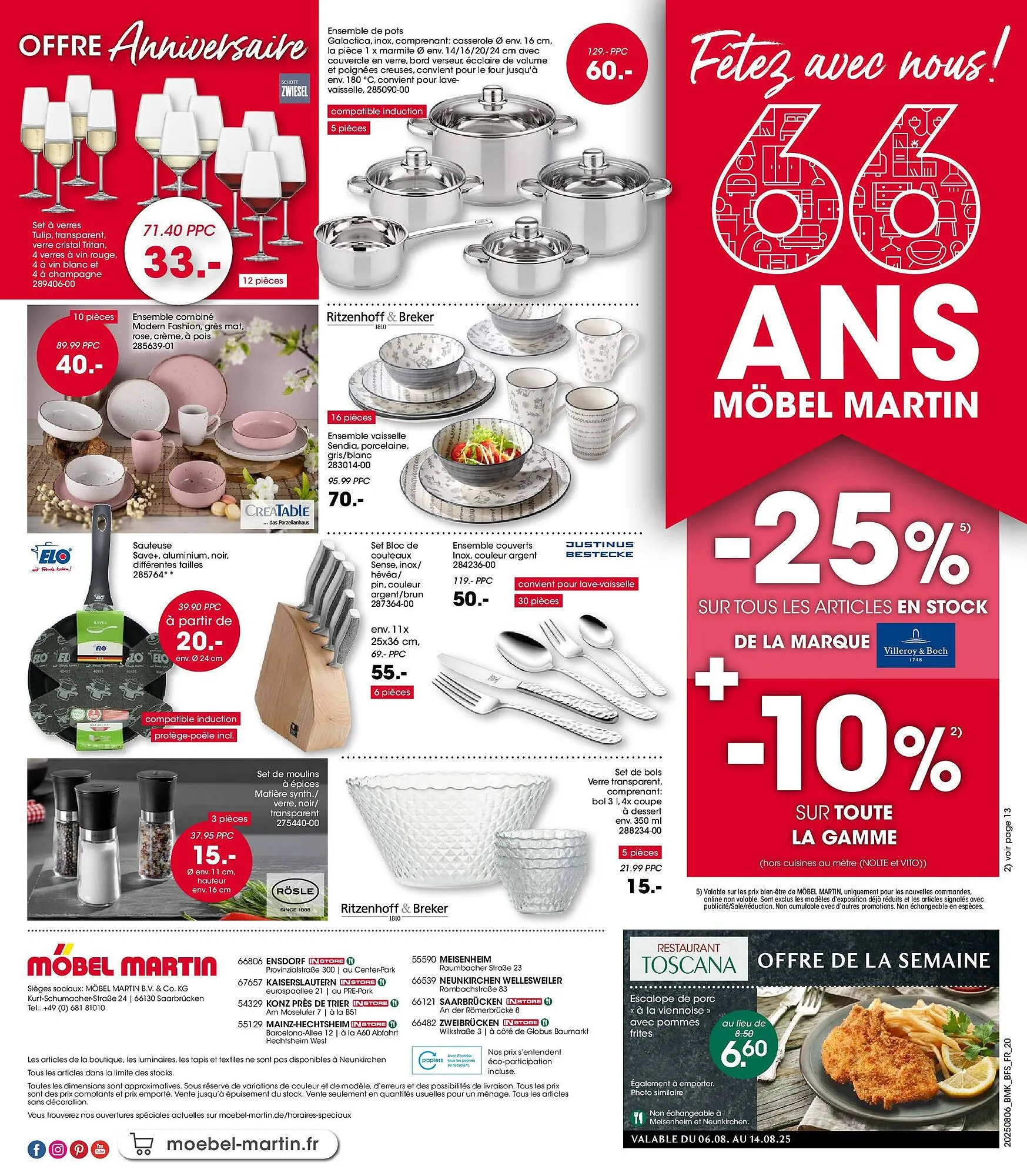 Catalogue Möbel Martin du 5 août au 19 août 2025 - Catalogue page 20