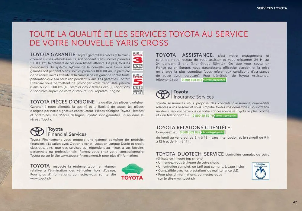 Toyota Yaris Cross du 18 juin au 18 juin 2025 - Catalogue page 47