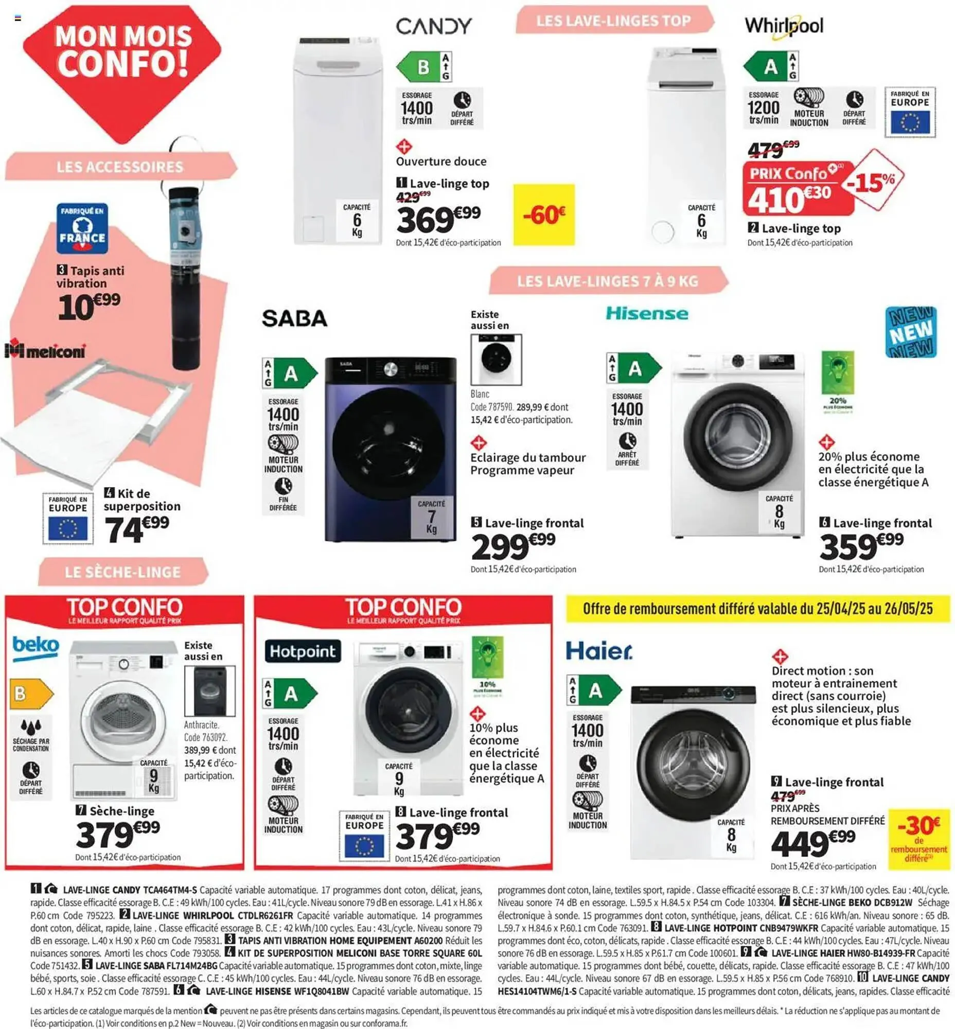 Catalogue Conforama du 22 avril au 26 mai 2025 - Catalogue page 34