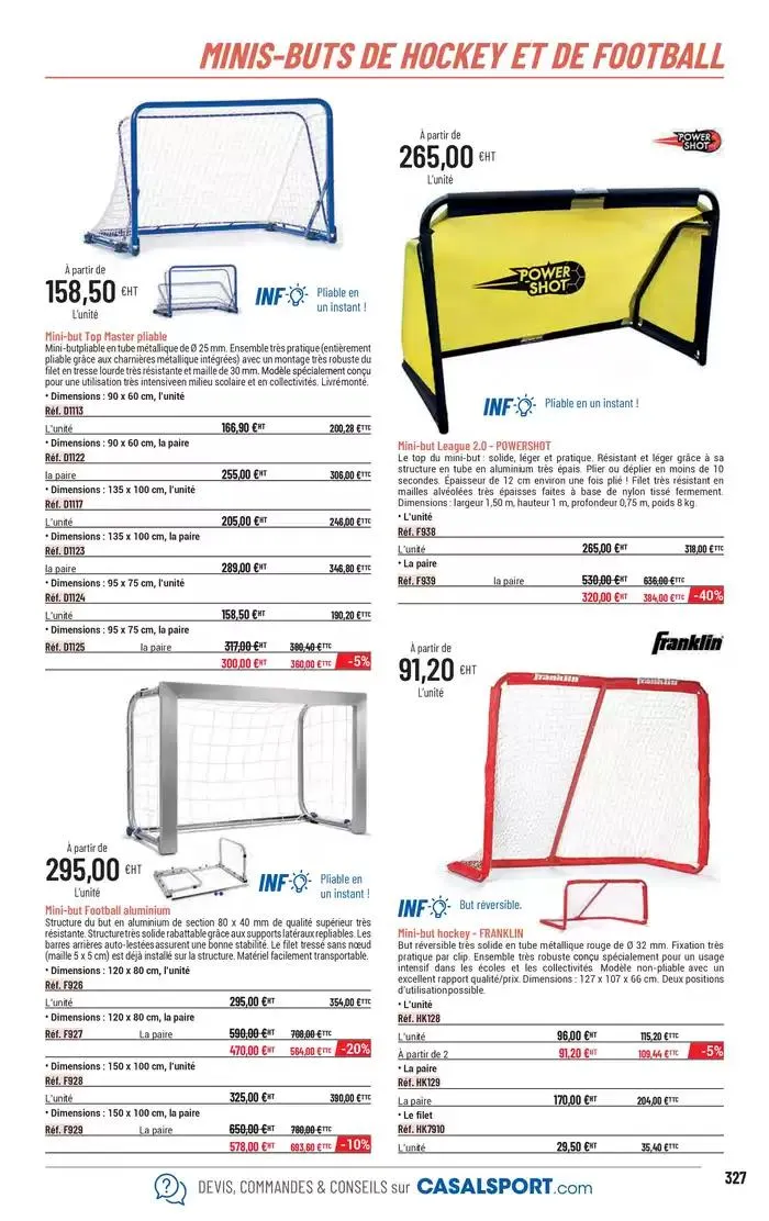 ÉQUIPEMENT SPORTIF du 6 mars au 31 décembre 2025 - Catalogue page 299