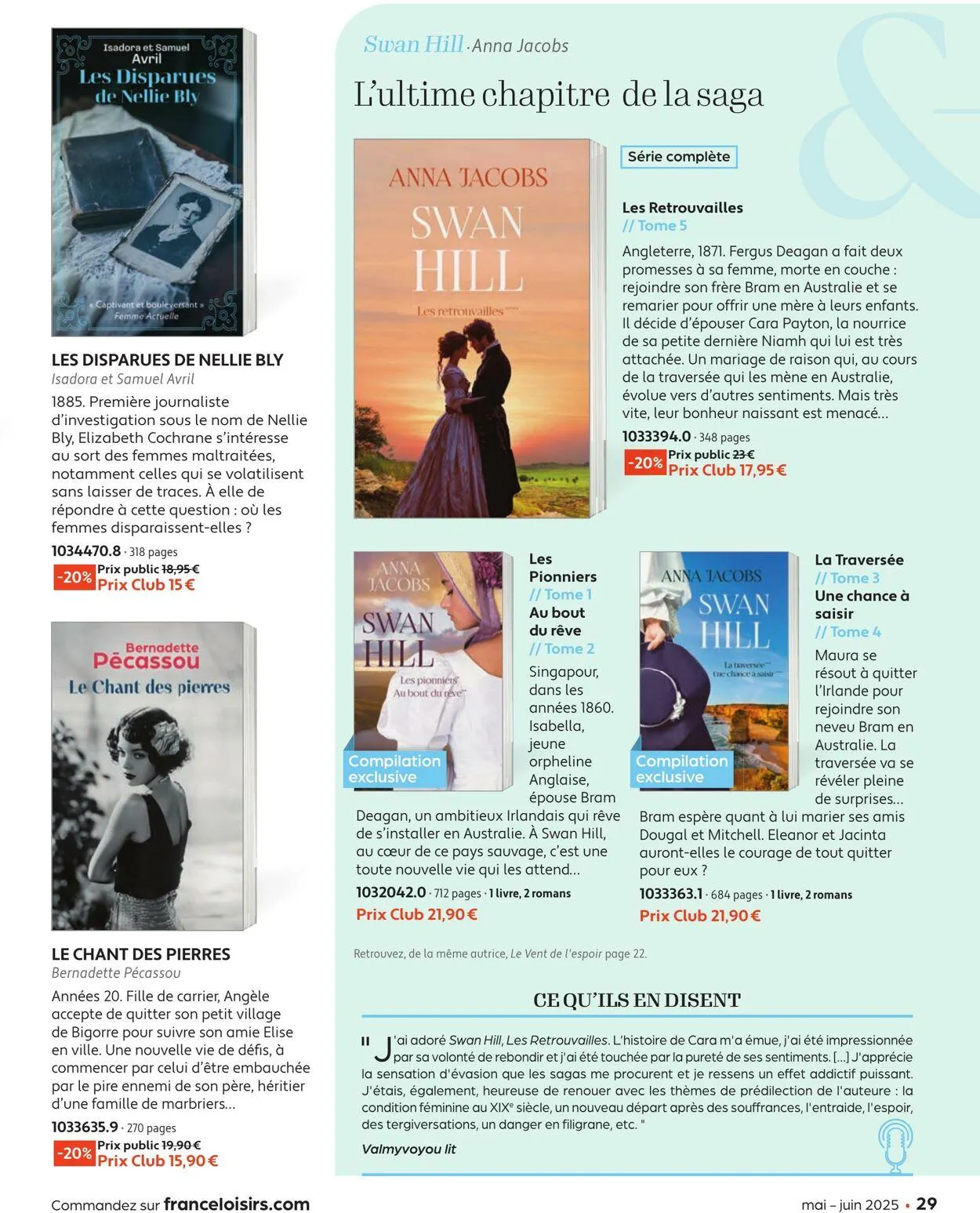 France Loisirs du 1 mai au 30 juin 2025 - Catalogue page 29