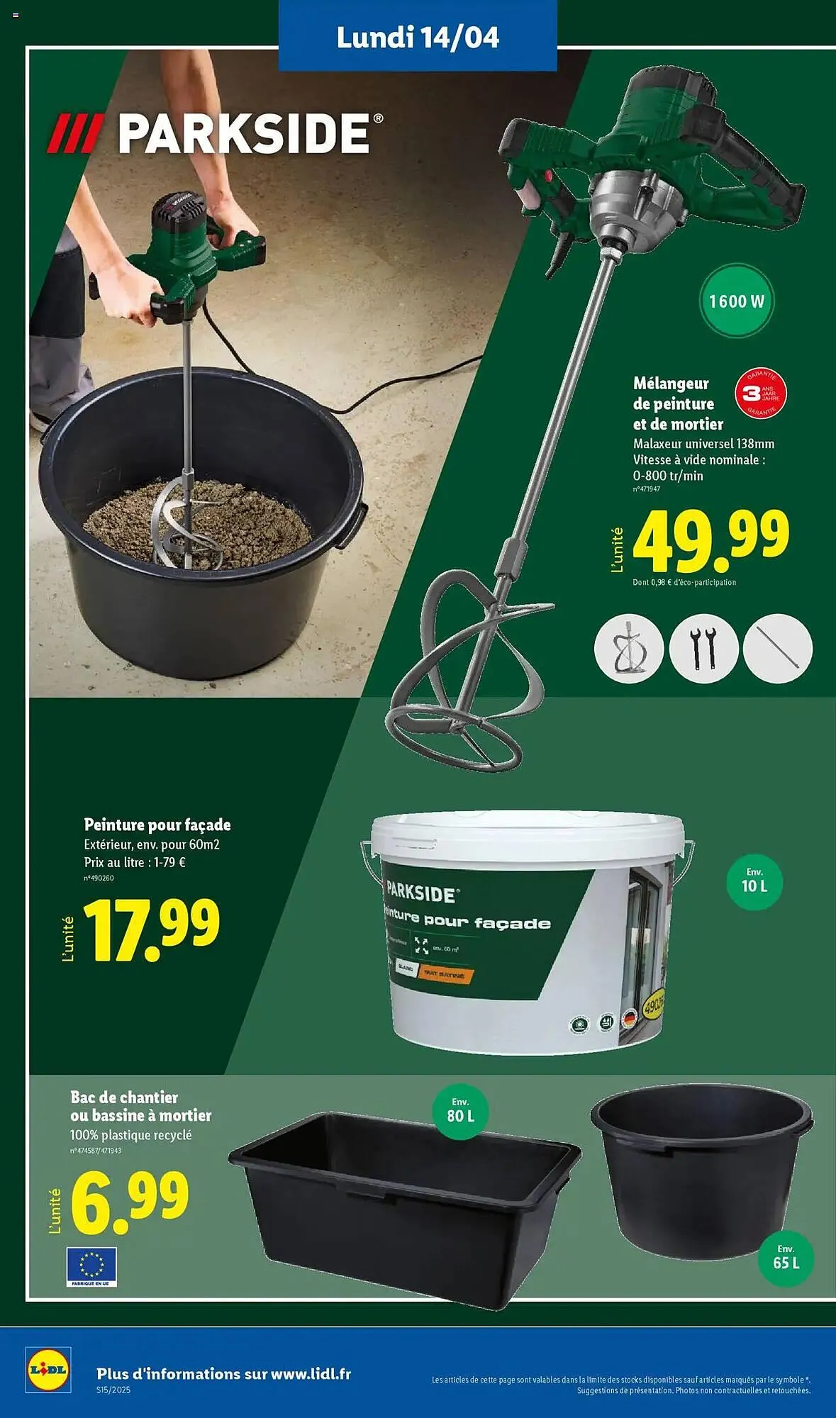 Catalogue Lidl du 10 avril au 16 avril 2025 - Catalogue page 66