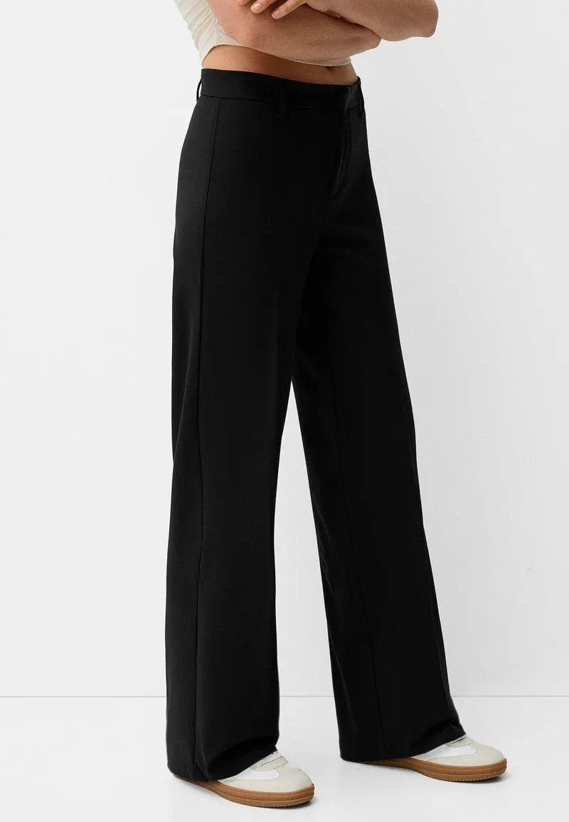 WIDE - Pantalon classique - black
