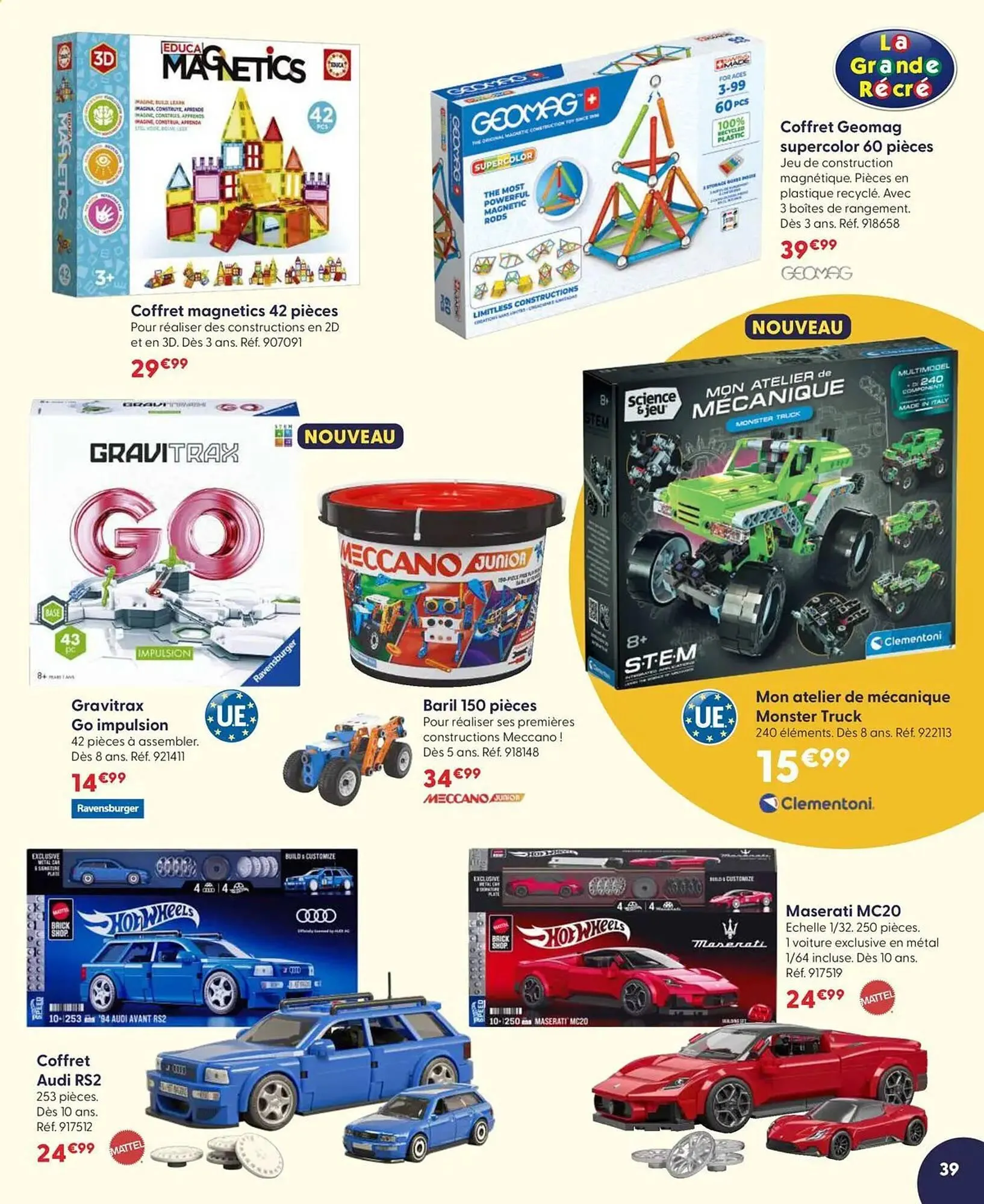 Catalogue La Grande Récré du 7 avril au 28 avril 2026 - Catalogue page 39