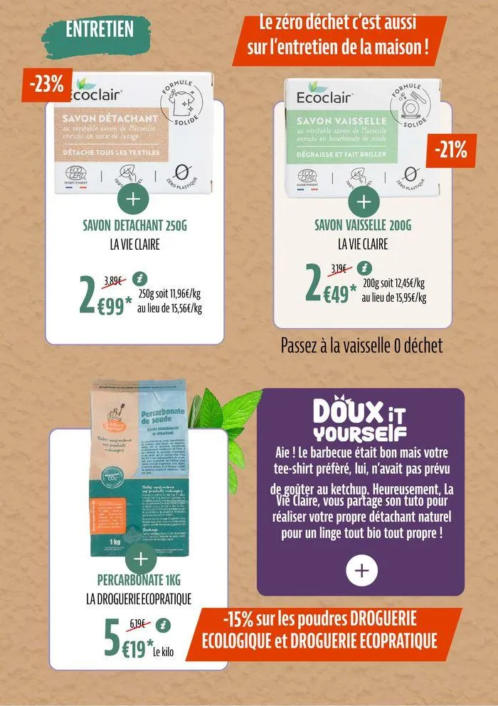 Tutes Nos Promos Bio Pour Un Ete Savoureux du 28 juin au 7 juillet 2024 - Catalogue page 42