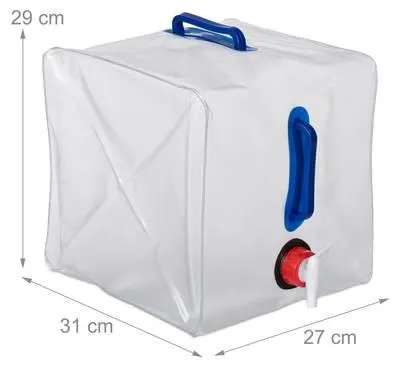 Bidons d’eau pliant 20 L en lot de 8