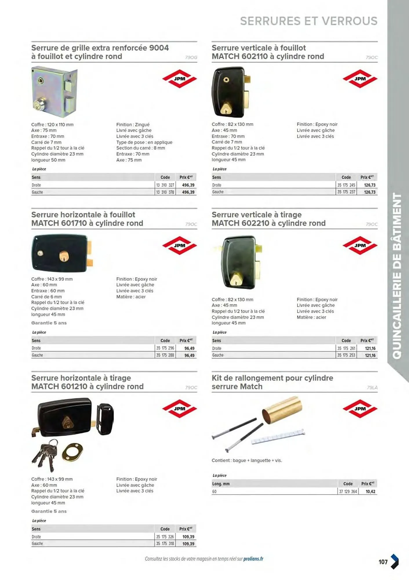 Catalogue Prolians du 11 mars au 31 décembre 2025 - Catalogue page 109