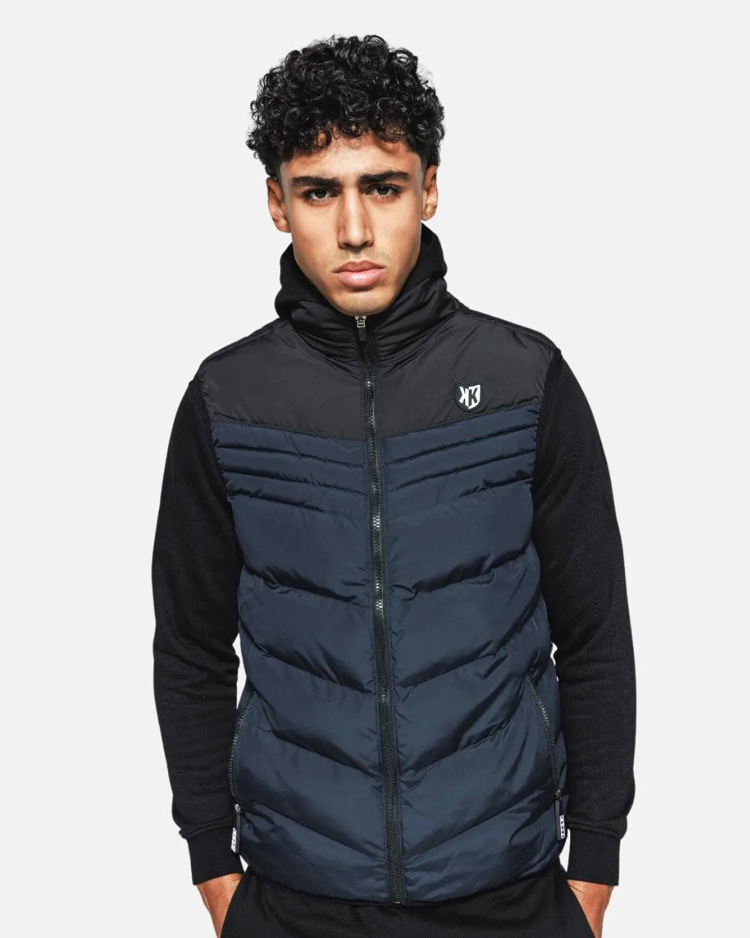 FK Copa sleeveless down jacket - Navy/Black