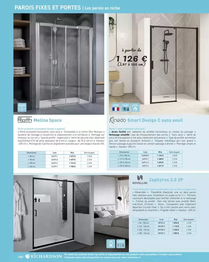 SALLE DE DE BAINS ET CARRELAGE 2025 du 11 avril au 31 décembre 2025 - Catalogue page 170