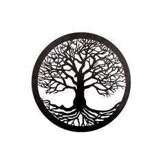 Décoration murale arbre de vie métal 40x40cm