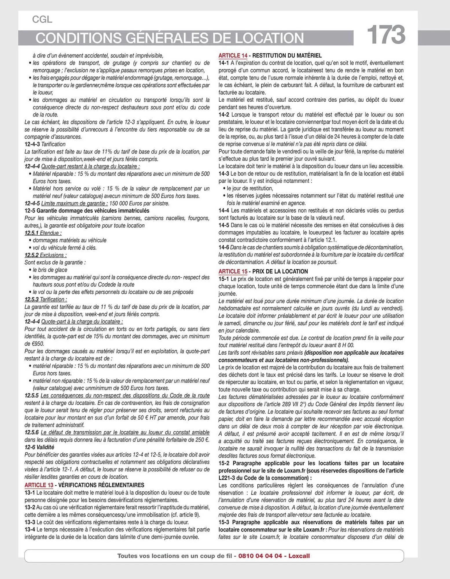 Catalogue Loxam du 10 avril au 31 décembre 2025 - Catalogue page 175
