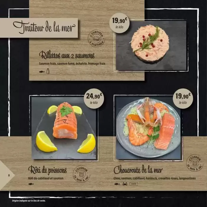 CARTE TRAITEUR PERMANENTE du 1 avril au 31 mars 2026 - Catalogue page 8