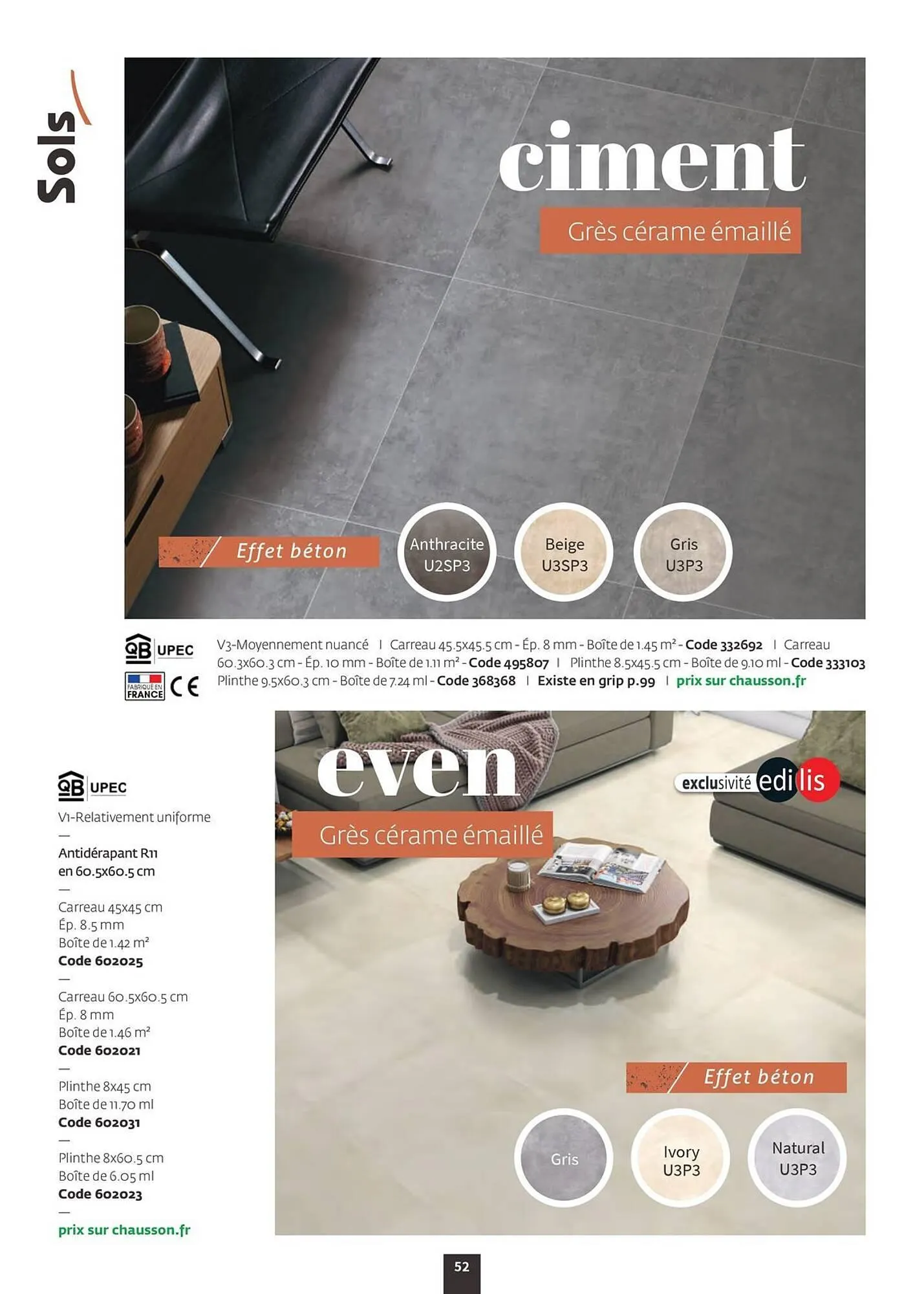 Catalogue Chausson Matériaux du 12 septembre au 31 décembre 2026 - Catalogue page 54