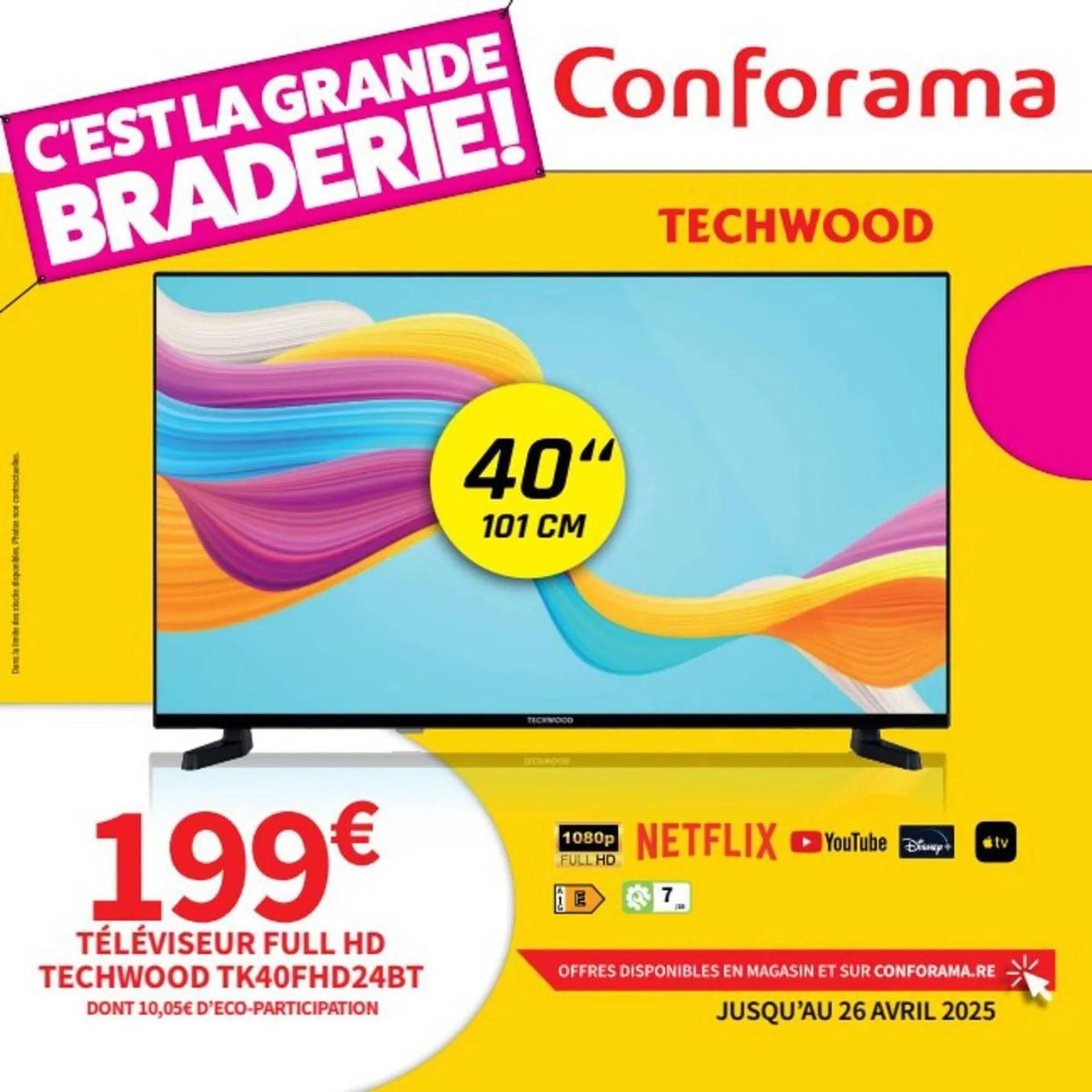 Catalogue Conforama du 18 avril au 26 avril 2025 - Catalogue page 1