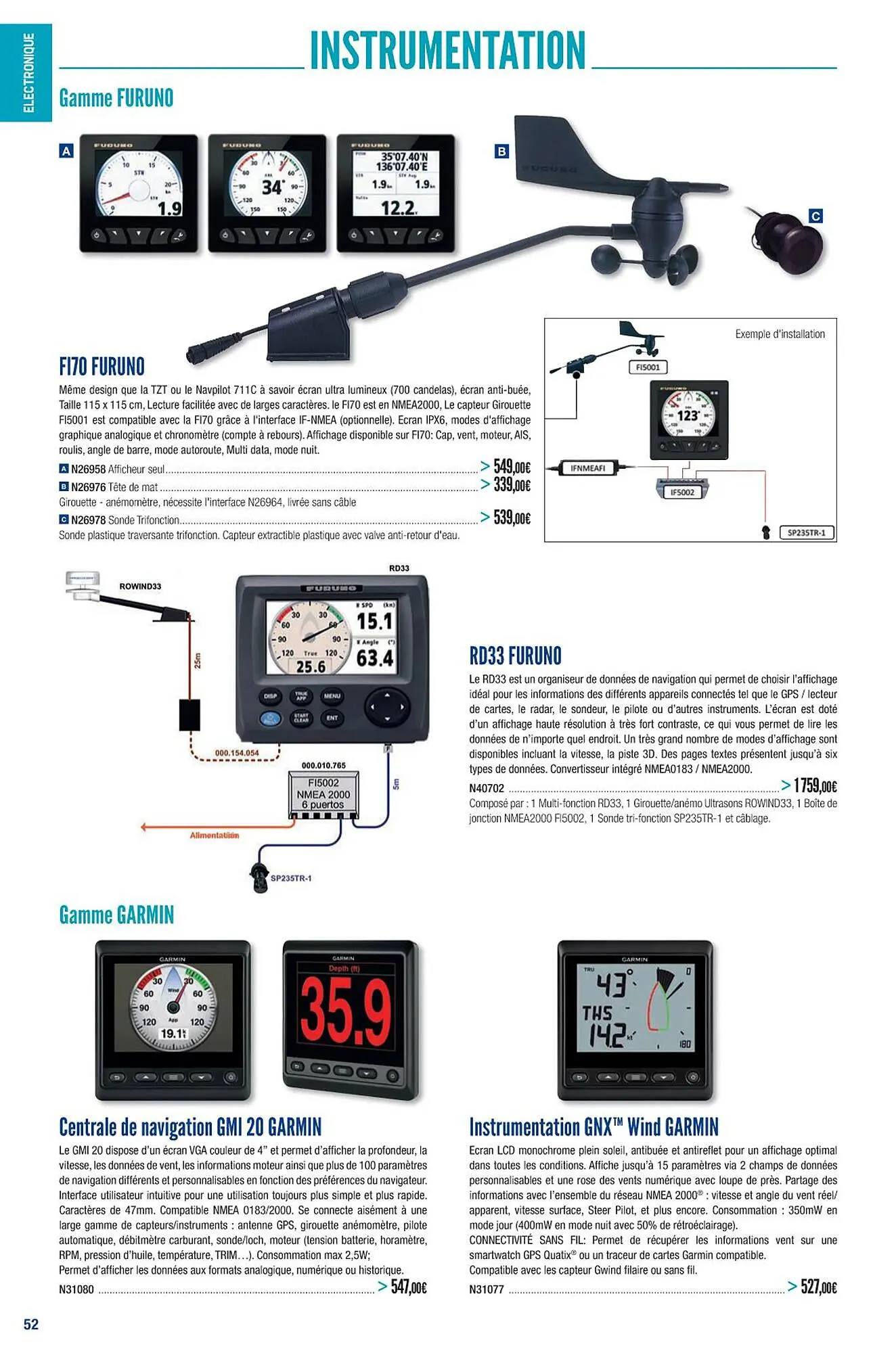 Catalogue Accastillage Diffusion du 1 mars au 31 décembre 2023 - Catalogue page 54